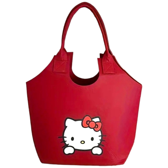 HELLO KITTY Roomy and Durable Tote Bag Available In Two Distinct Colors. NWT - Picture 3 of 8